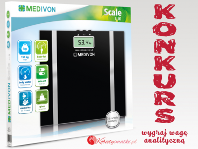 Wygraj wagę analityczną z pomiarem tkanki tłuszczowej i zawartości wody!