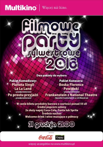 Wygraj podwójne zaproszenie na sylwestrową zabawę w Multikinie Gdańsk! do godz.: 10:00
