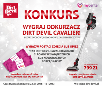 Konkurs fotograficzny: wygraj odkurzacz Dirt Devil Cavalier