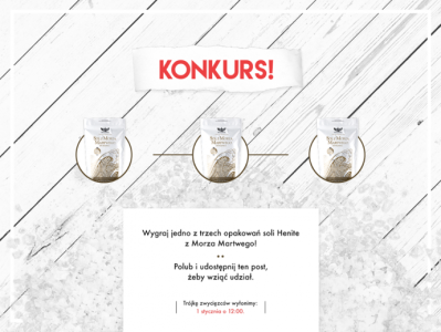 Konkurs: wygraj sól Henite z Morza Martwego