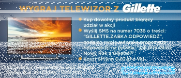 Wygraj telewizor z Gillete, Żabka, Freshmarket