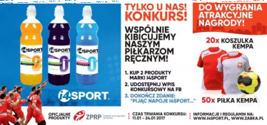 Konkurs "Wspólnie kibicujemy Naszym piłkarzom ręcznym" Żabka