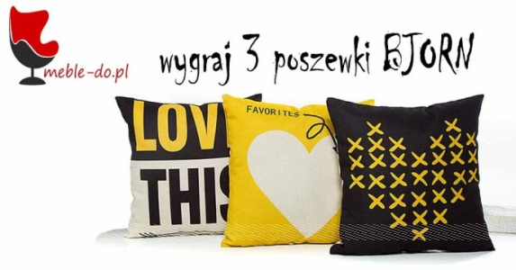 Wygraj 3 pokrowce na poduszki BJORN kolekcja skandynawska