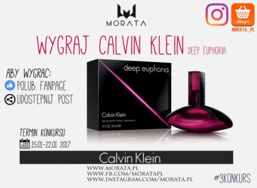 Wygraj wodę perfumowaną Calvin Klein Deep Euphoria.