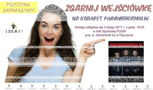 Konkurs "Zgarnij wejściówki na kabaret" Pszczyna