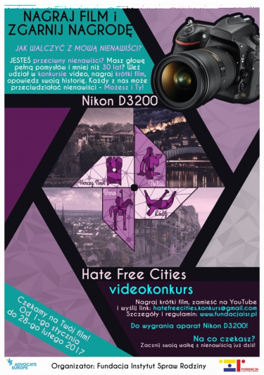 Konkurs "Wideo Hate Free Cities"