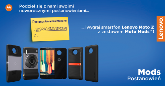 Wygraj smartfon Lenovo Moto Z i zestaw Moto Mods
