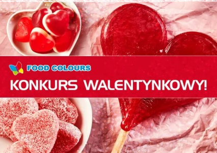 Konkuts walentynkowy z Food Colours