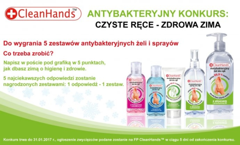 Konkurs "Czyste ręce - zdrowa zima"