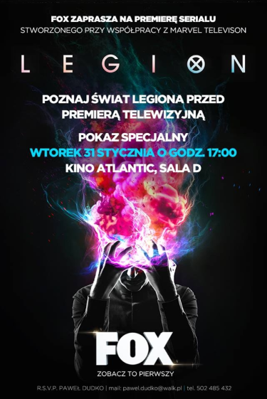Konkurs "Premiera serialu Legion w Warszawie"