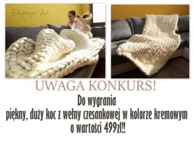 Wygraj duży cieplutki koc wełniany