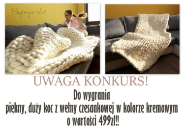 Wygraj duży cieplutki koc wełniany