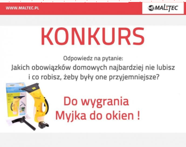 Wygraj myjkę do okien