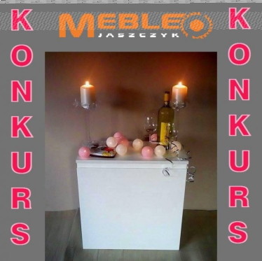 Wygraj wiszącą białą szafkę