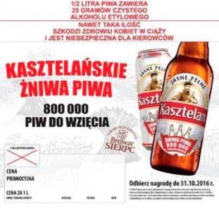 Loteria "Promocja Kasztelana 2017" 18+