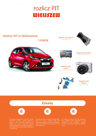 Loteria "Rolicz PIT w Wieliszewie - wygraj samochód"