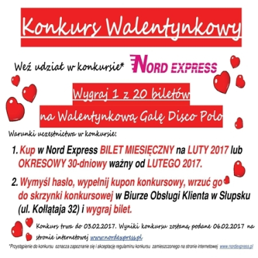 Konkurs Walentynkowy!
