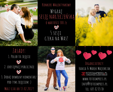 Wygraj 5 sesji fotograficznych narzeczeńskich!