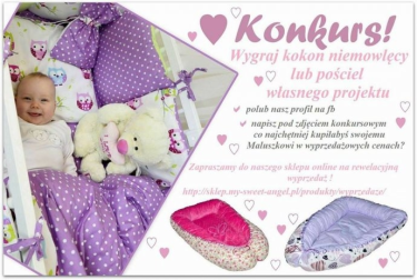 Wygraj kokon niemowlęcy lub pościel