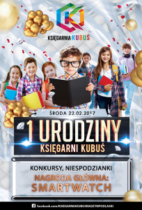 Konkurs "Pierwsze urodziny Księgarni Kubuś"
