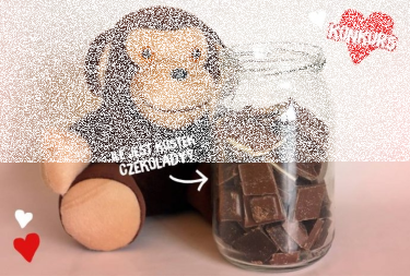 Konkurs "Małpka Express - Oszacuj ile kostek czekolady"