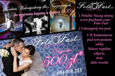 Wygraj 500 zł na usługe foto-video