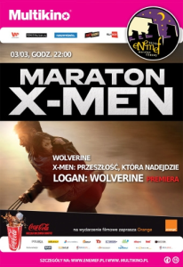 Konkurs "Maraton X-Men z premierą Logan: Wolverine" Gdańsk, do godz. 12:00