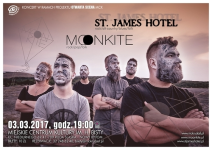 Wygraj zaproszenie na koncert zespołów St James Hotel i Moonkite, Ruda Śląska