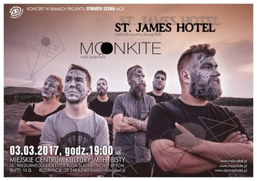 Wygraj zaproszenie na koncert zespołów St James Hotel i Moonkite, Ruda Śląska