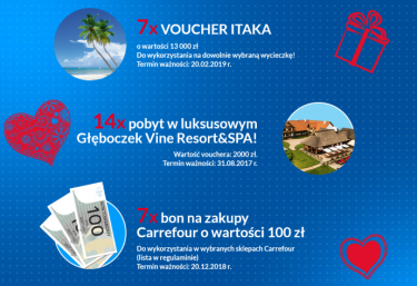 Loteria "Słodki prezent od serca" Carrefour