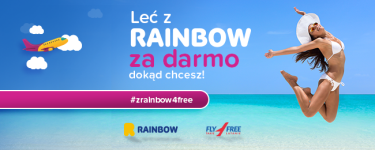 Konkurs "Leć z Rainbow za darmo na wakacje dokąd chcesz"