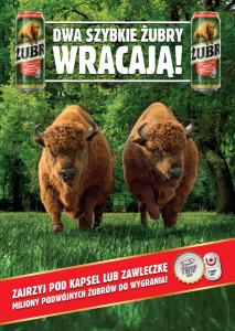 Konkurs "Dwa Szybkie Żubry wracają z unikalną nagrodą" 18+