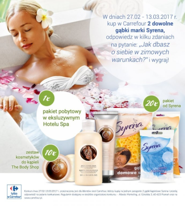 Konkurs "Wspaniałe chwile z Syrena" Carrefour
