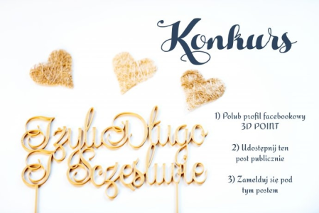 Konkurs ślubny do wygrania topper na tort weselny