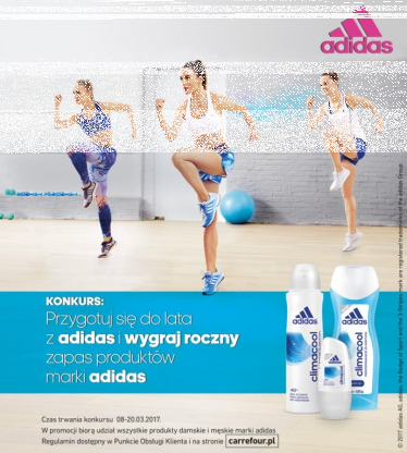 Konkurs "Przygotuj się do lata z Adidas" Carrefour