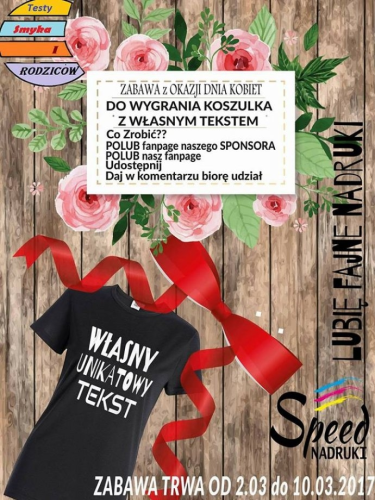 Wygraj koszulkę z własnym tekstem!