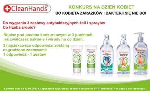 Konkurs "Bo kobieta zarazków i bakterii się nie boi"