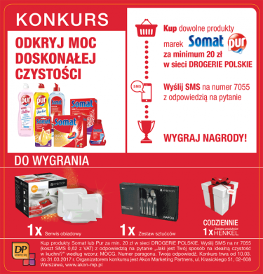 Konkurs "Odkryj moc doskonałej czystości" Drogerie Polskie