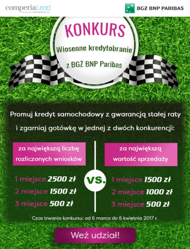 Konkurs "Wiosenne kredytobranie z BGŻ BNP Paribas"