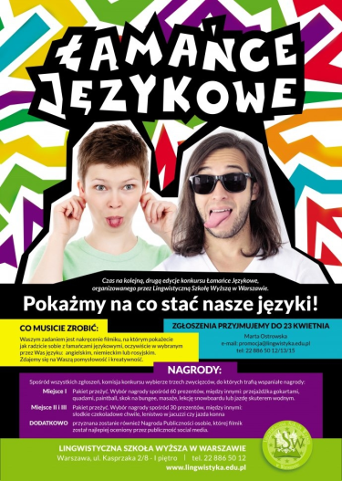 Konkurs "Łamańce językowe"