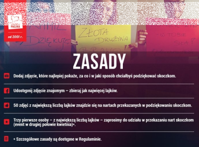 Konkurs "Podziękuj naszym skoczkom"