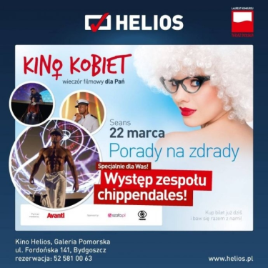 Wygraj bilety na Kino Kobiet w bydgoskim "Heliosie"