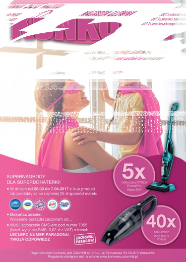 Konkurs "Supernagrody dla superbohaterki!" E. Leclerc