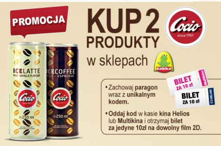 Wygraj bilety do kina za produkty Ciocio, Żabka