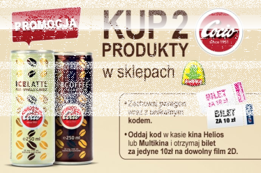Wygraj bilety do kina za produkty Ciocio, Żabka