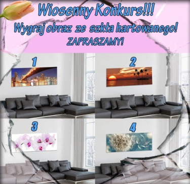 Wygraj obraz ze szkła hartowanego