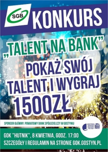 Konkurs "Talent na bank"