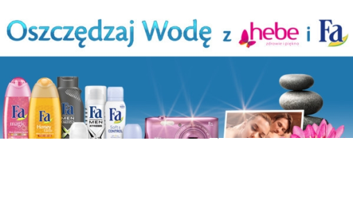 Konkurs "Oszczędzaj wodę z Hebe i Fa"