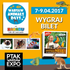Wygraj bilety na Warsaw Animals Days, do godz. 15:00