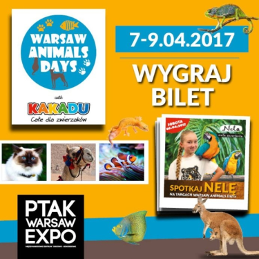 Wygraj bilety na Warsaw Animals Days, do godz. 15:00